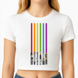 Lightsabers Crop Top