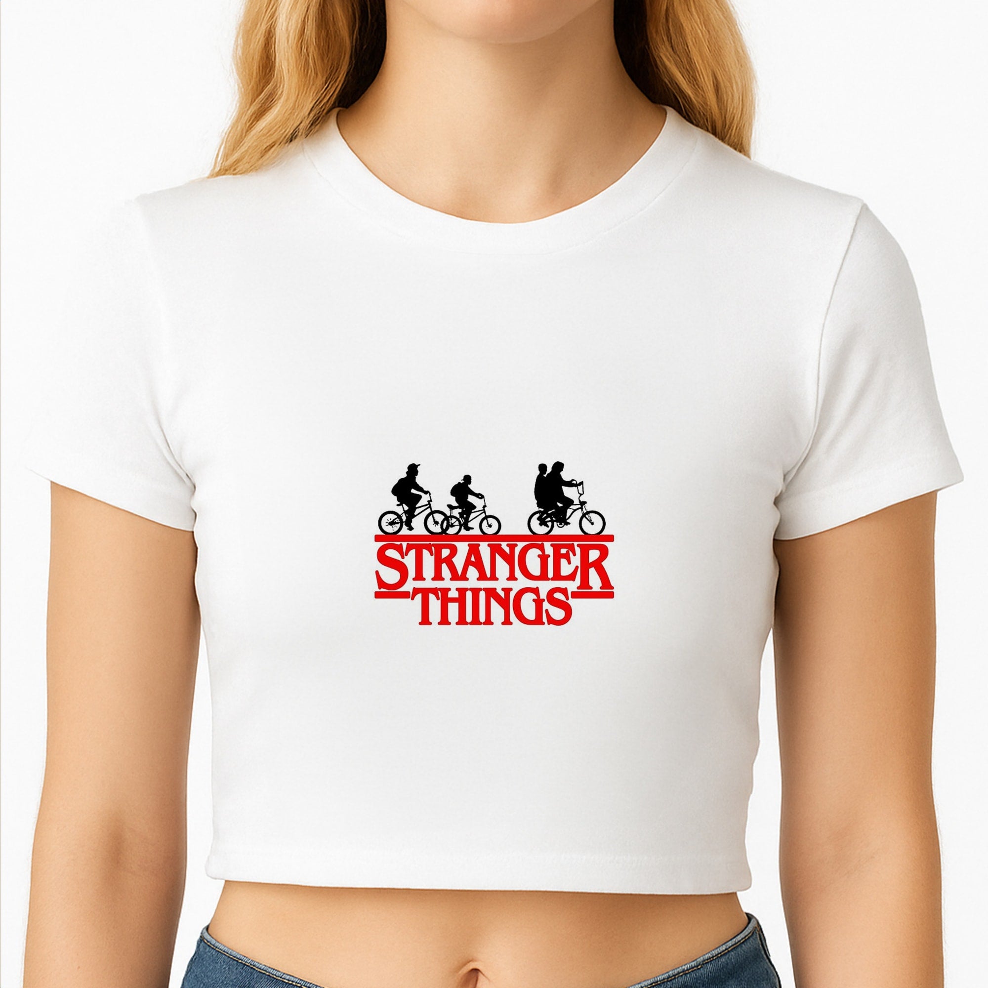 Stranger Cycling Logo Crop Top