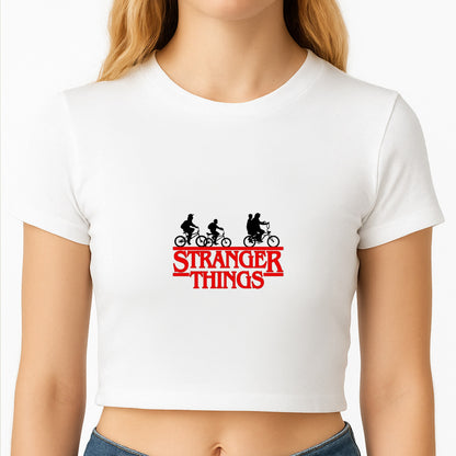 Stranger Cycling Logo Crop Top