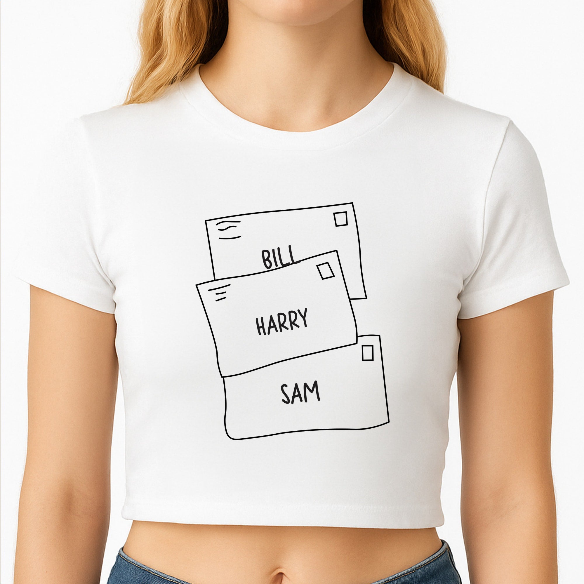 Bill, Harry And Sam Crop Top
