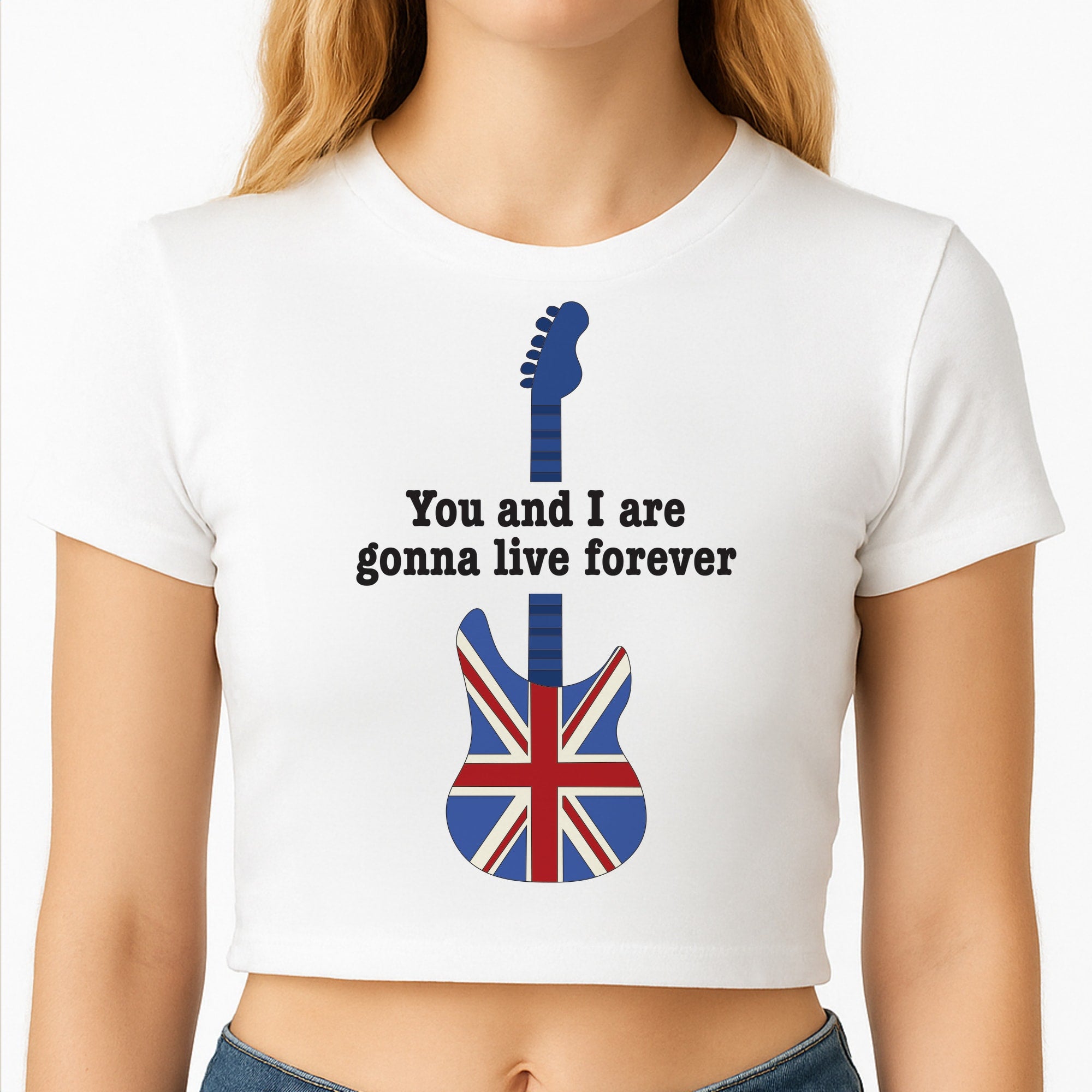 You And I Are Gonna Live Forever Crop Top