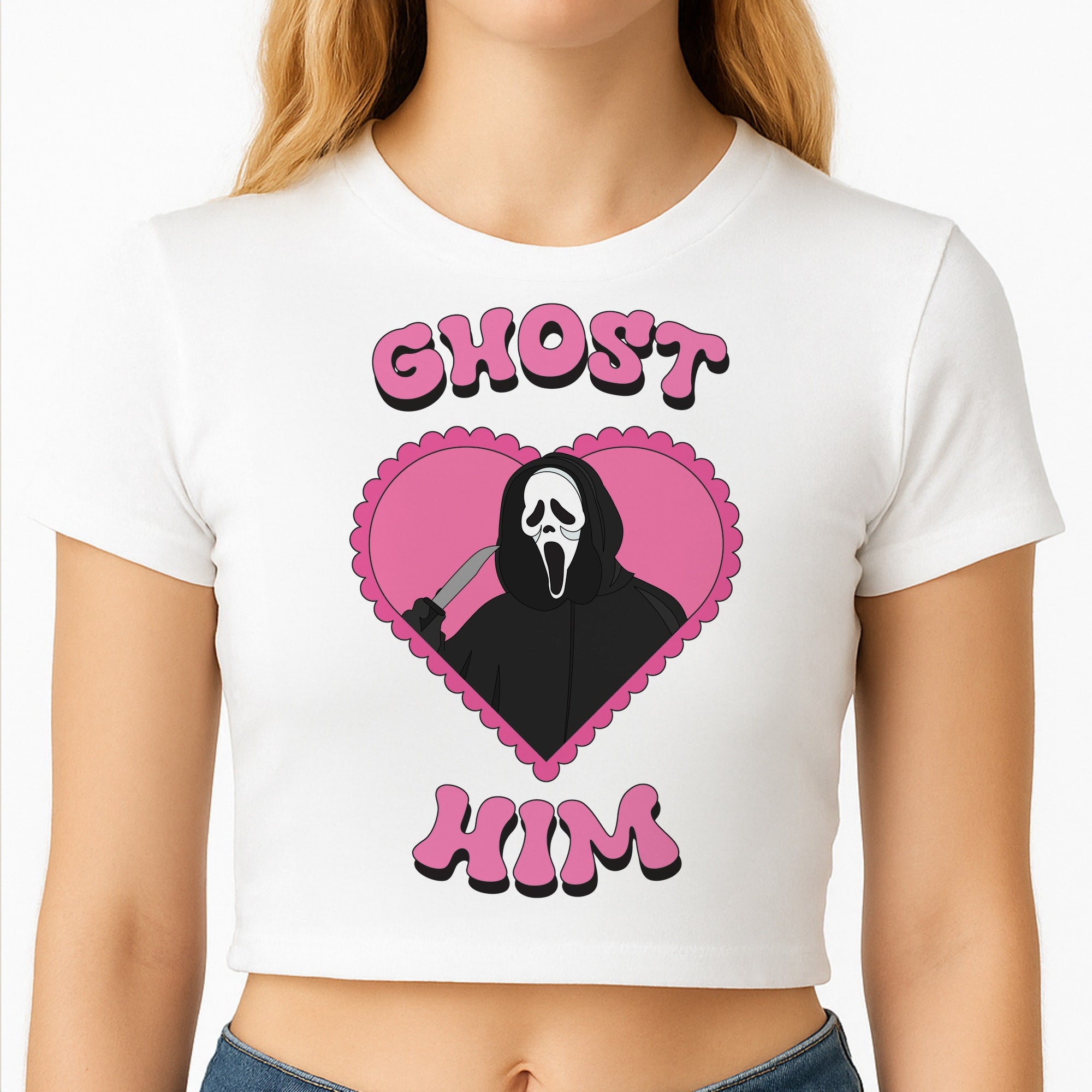 Ghost Him Crop Top