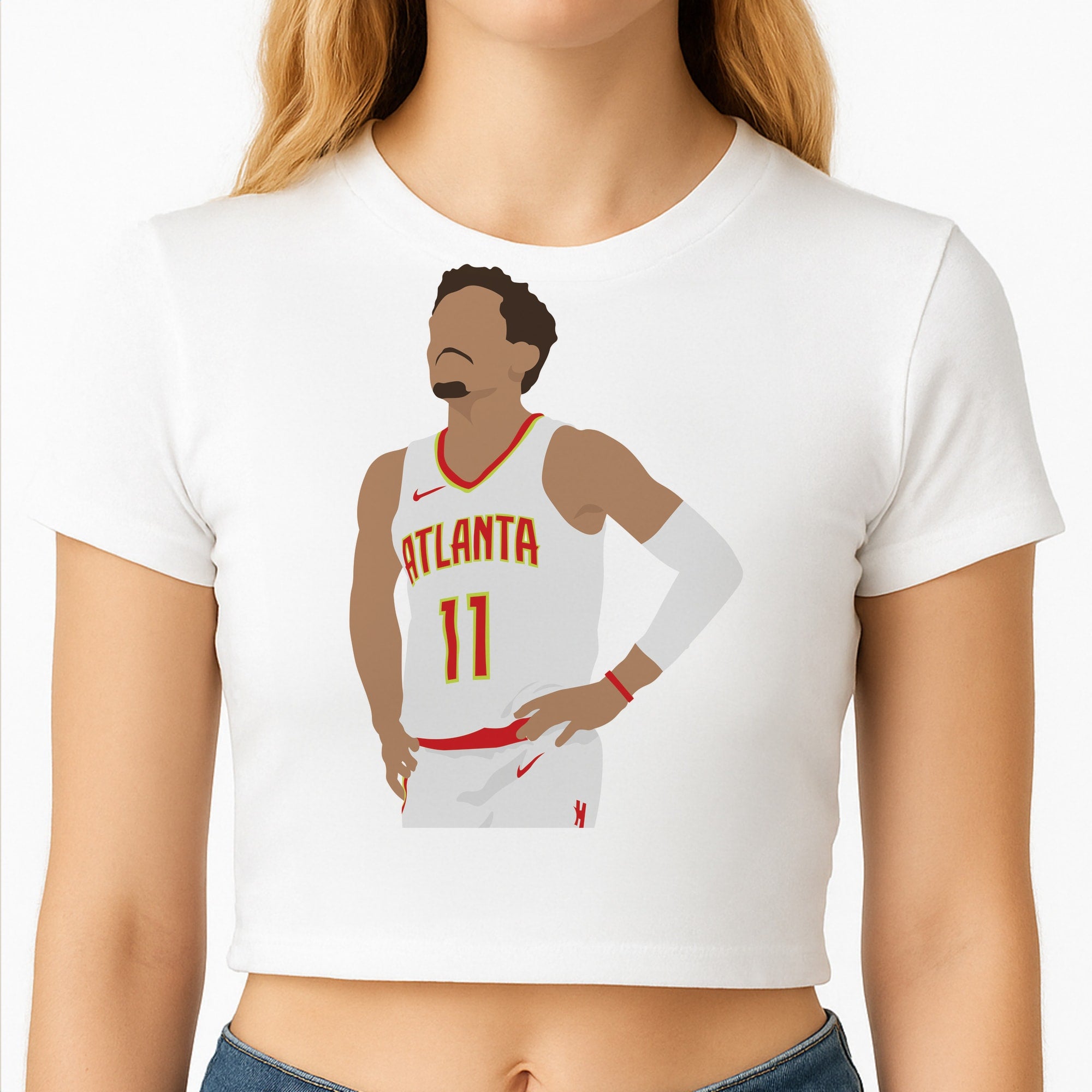 Young - Basketball Crop Top