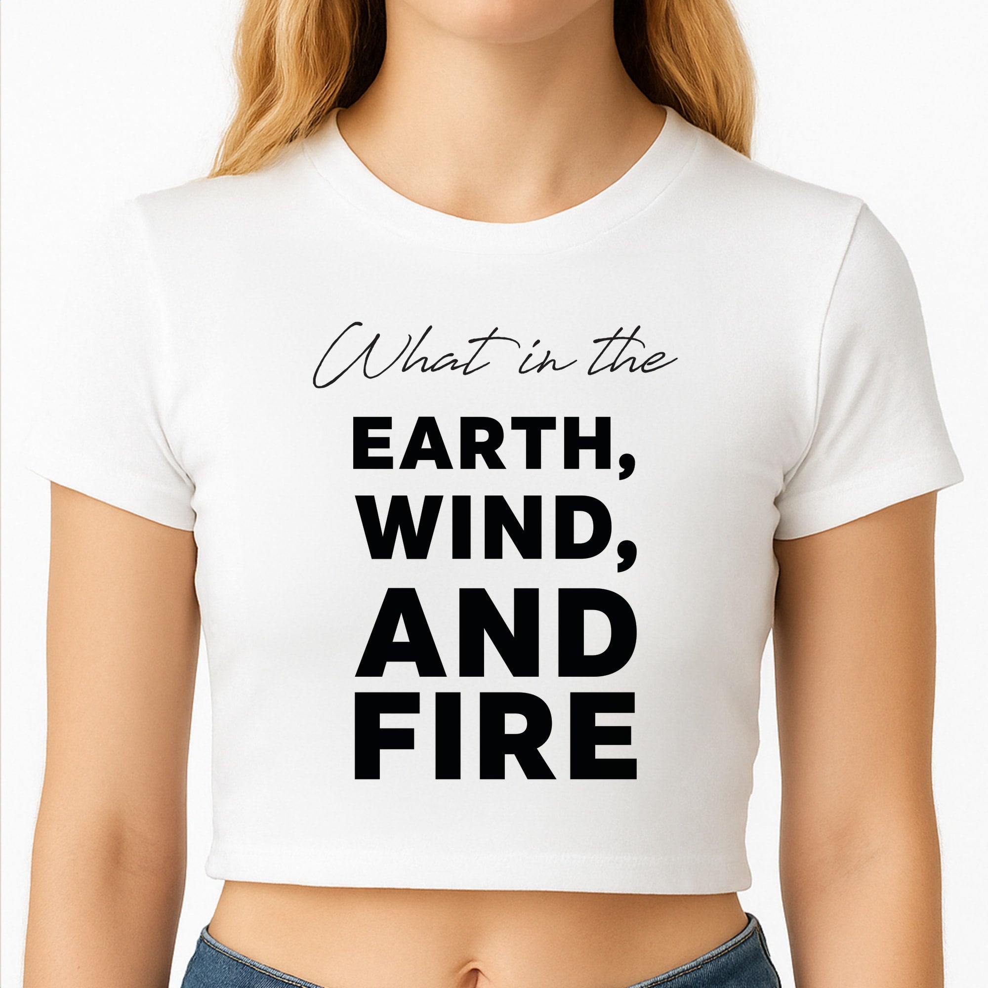 What In The Earth, Wind And Fire Crop Top