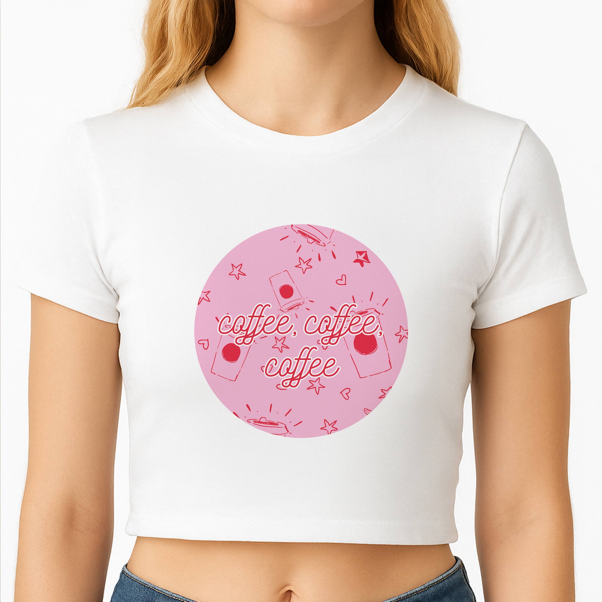 Coffee Pattern - Chamberlain Crop Top