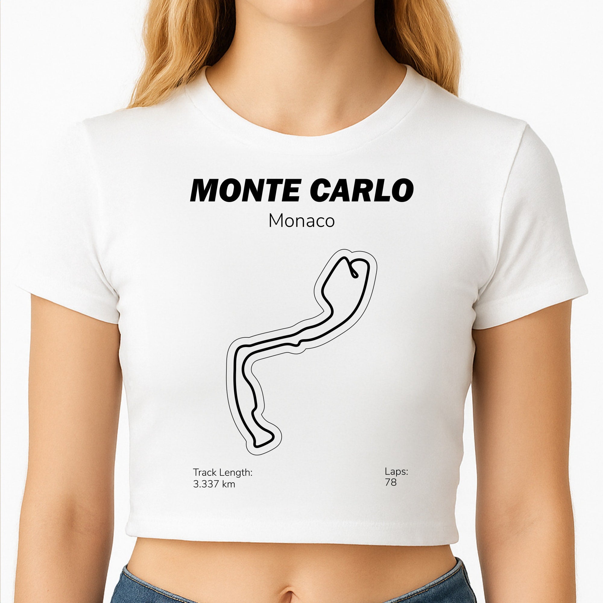 Monte Carlo Circuit Crop Top