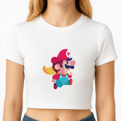 Running Mario - Mario Crop Top