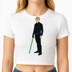 Skywalker Green Lightsaber Crop Top