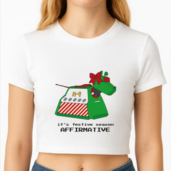 K9 Festive Season - Doctor Who Crop Top