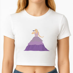 Purple Dress - Taylor Crop Top