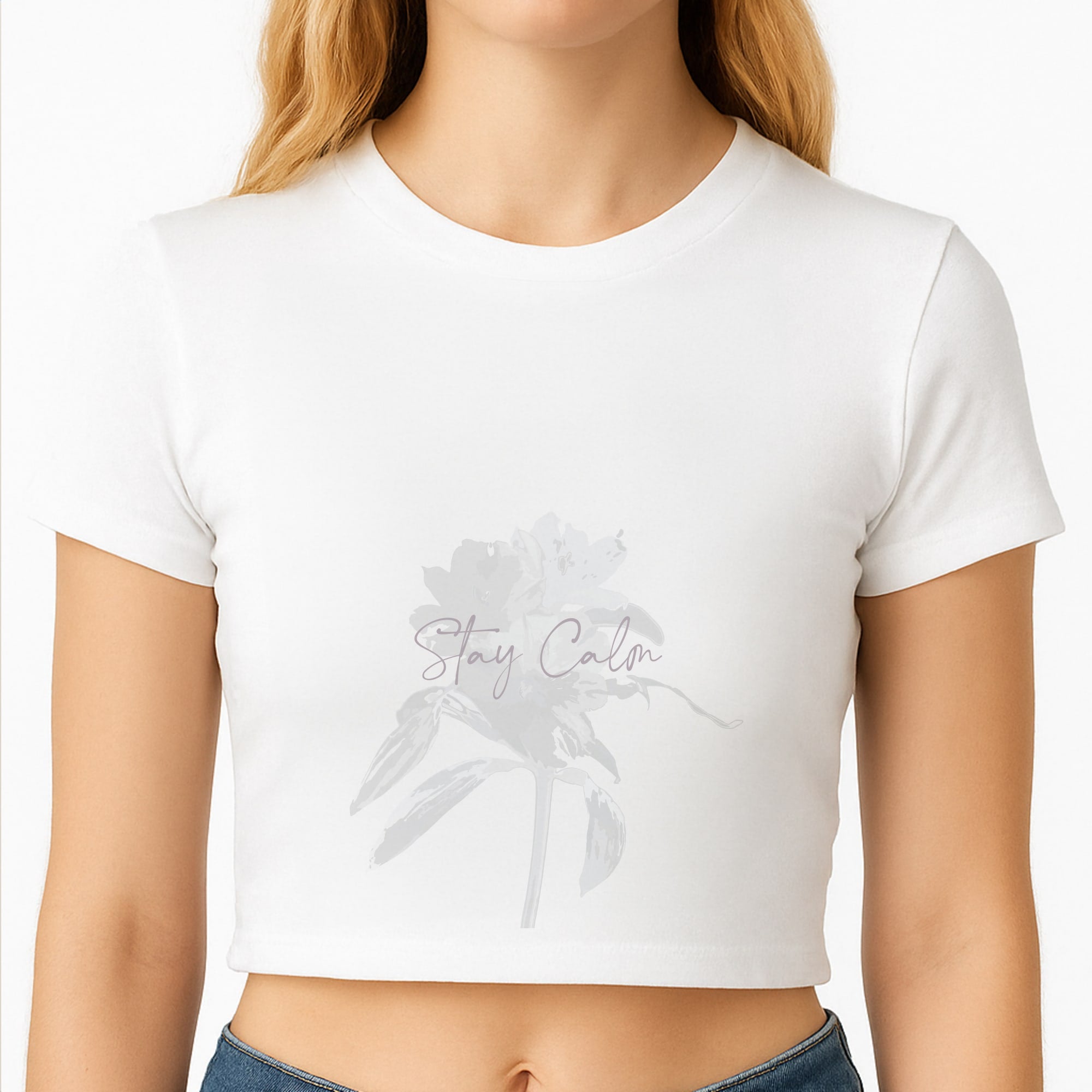 Mauve Stay Calm Crop Top