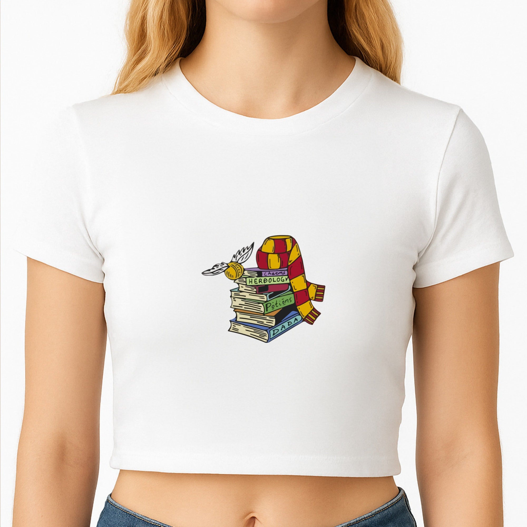 Book Stack Crop Top