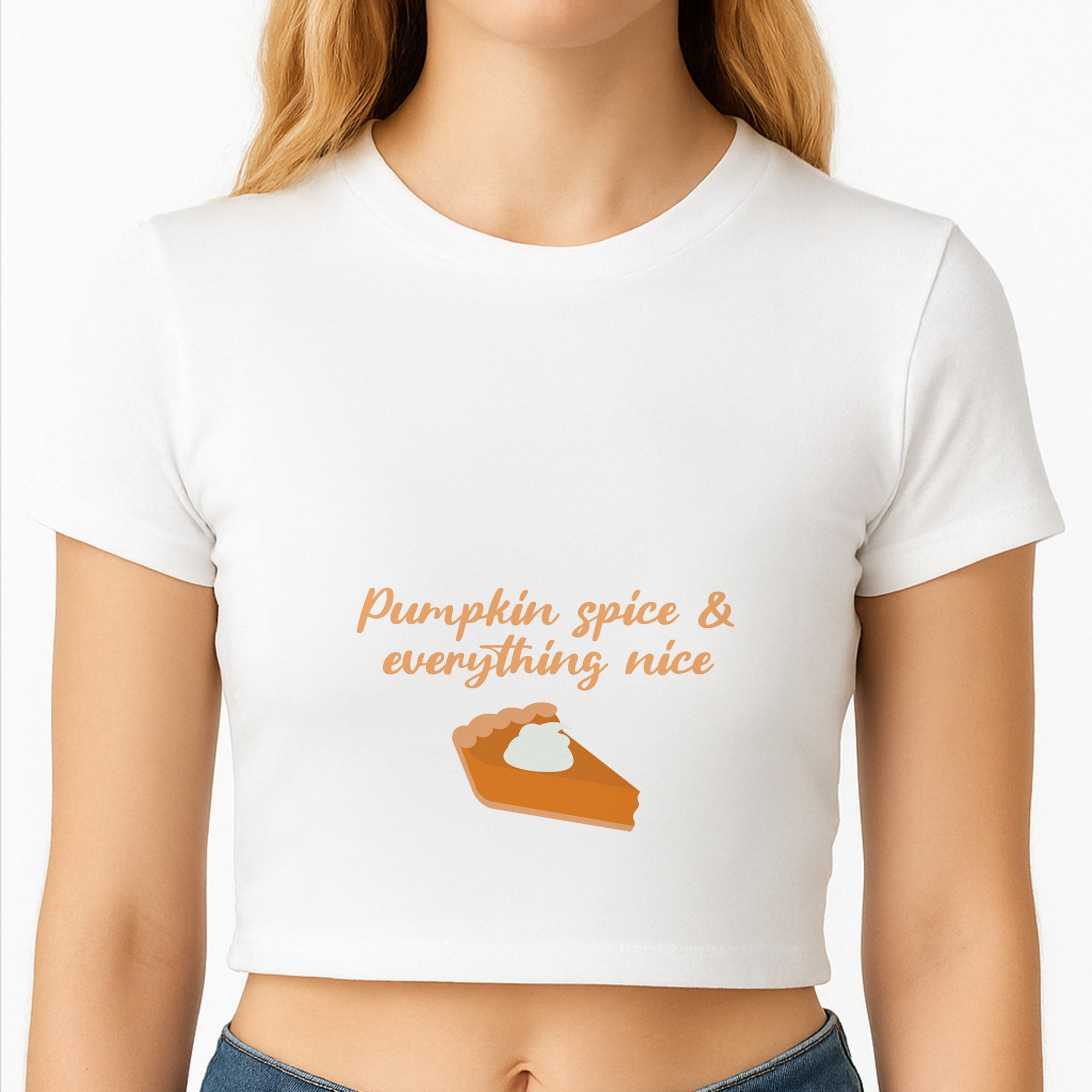 Pumpkin Spice And Everything Nice - Autumn Crop Top