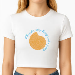 Flounder - The Little Mermaid Crop Top