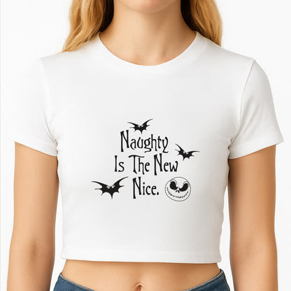 Naughty Is The New Nice Crop Top