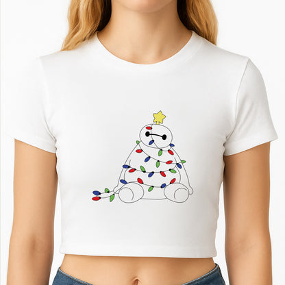 Baymax Christmas Crop Top