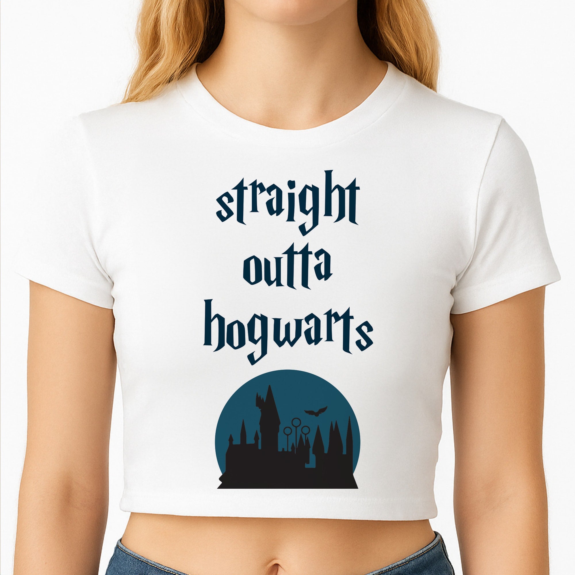 Straight Outta Hogwarts Crop Top