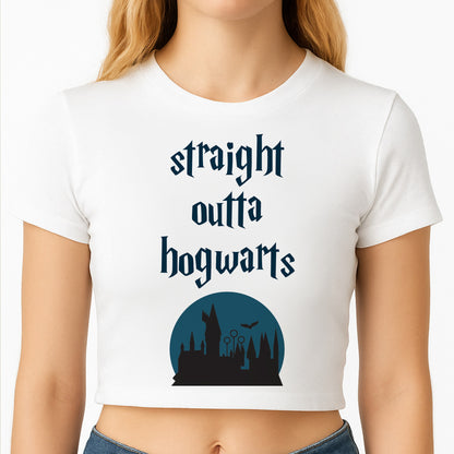 Straight Outta Hogwarts Crop Top