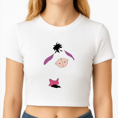 Faceless Donkey Crop Top