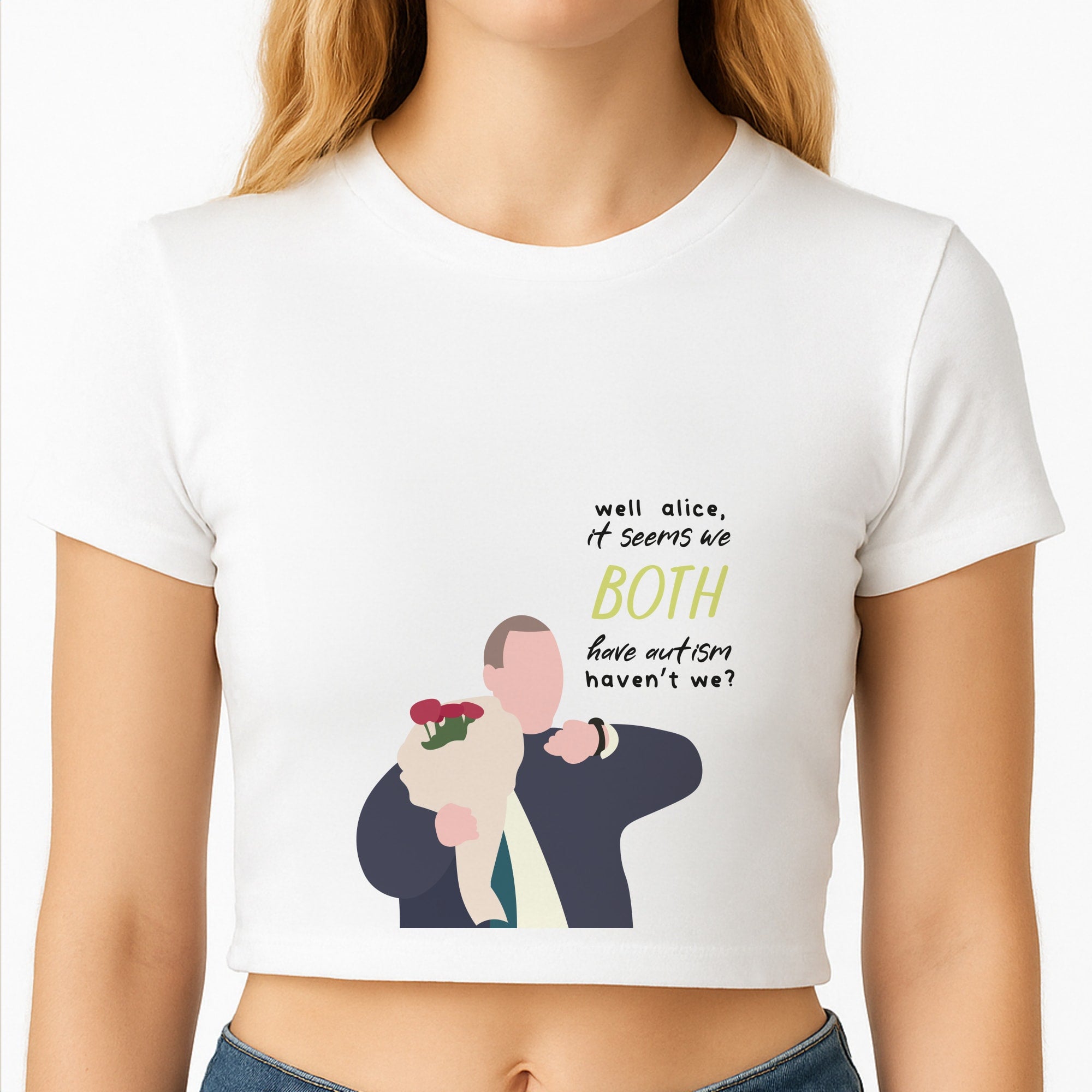 Seems We Both Have Autism - British Pop Culture Crop Top