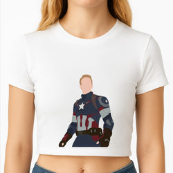 Captain America Crop Top