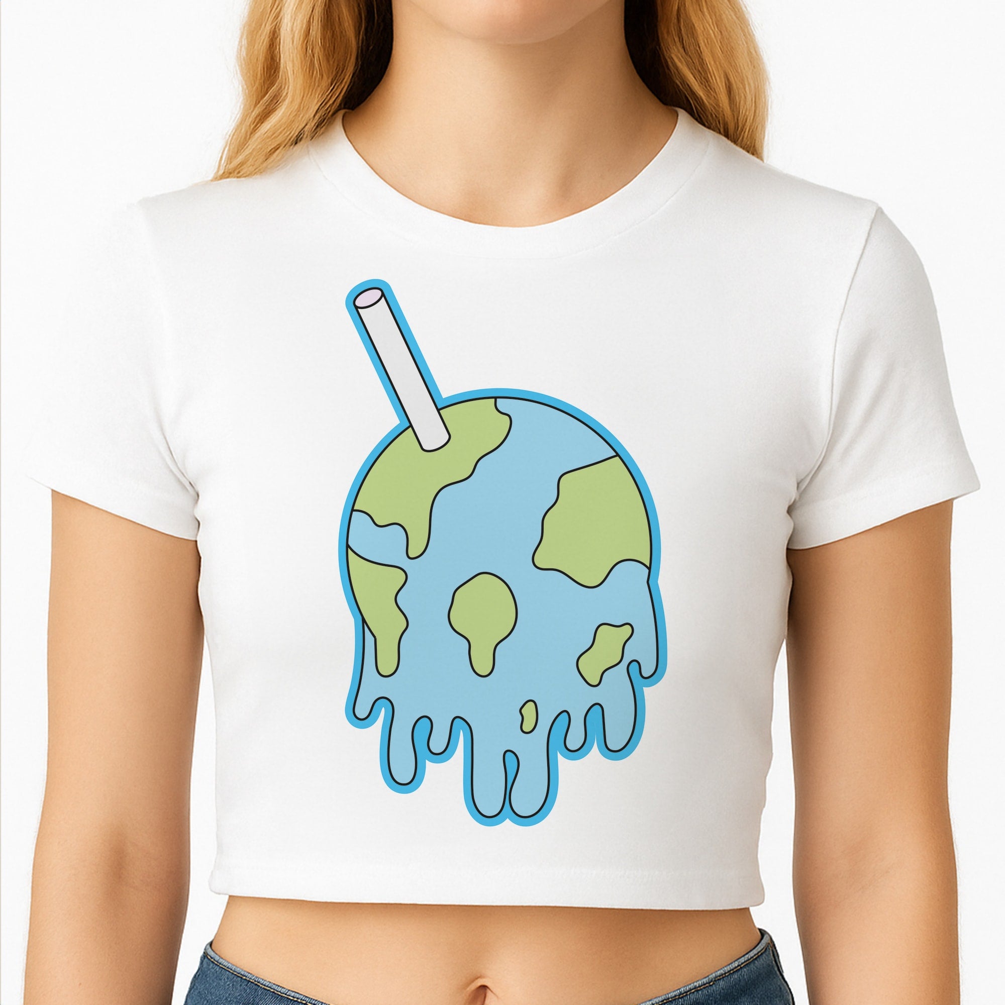 Straw - Juice Crop Top