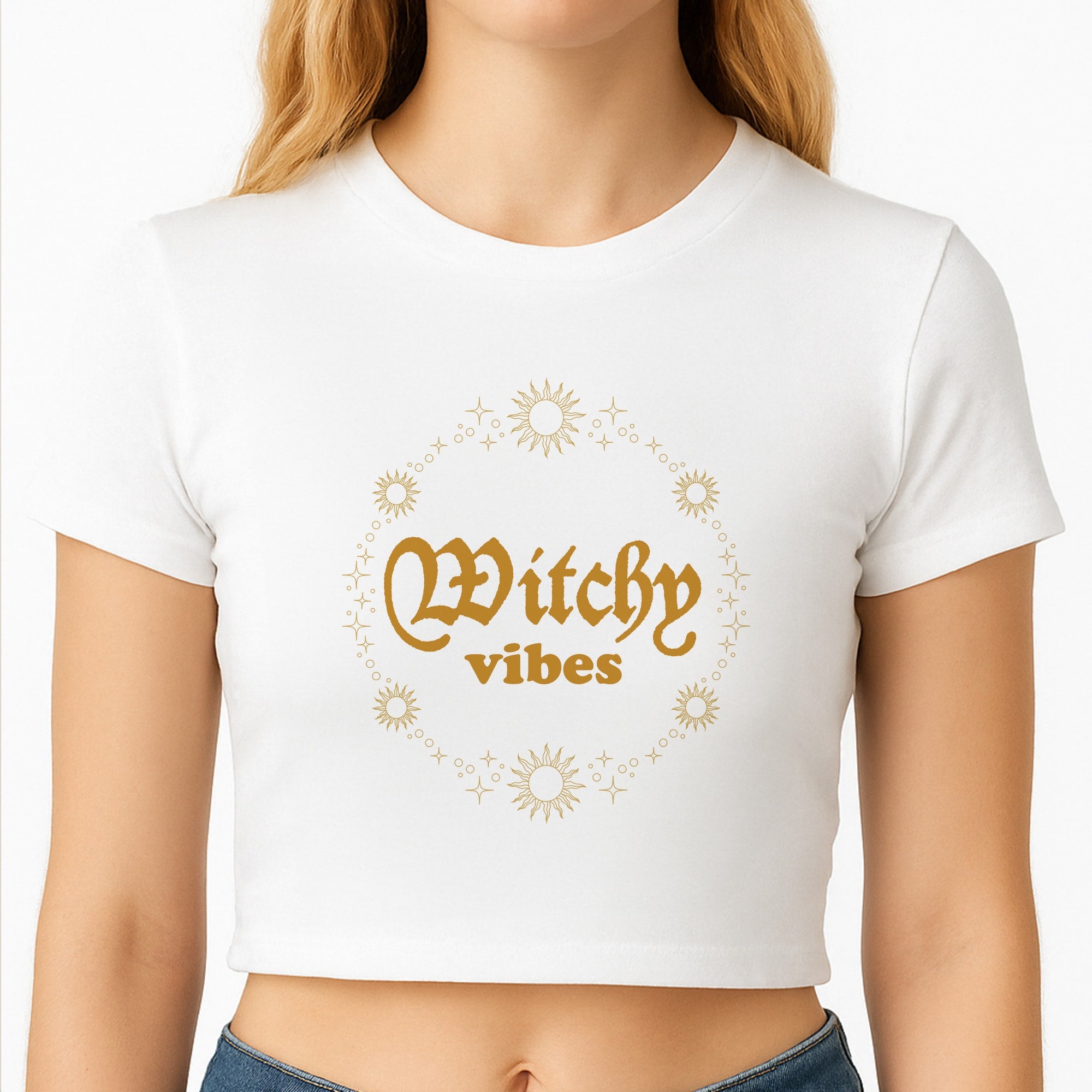 Witchy Vibes Green Crop Top