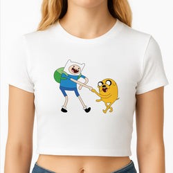 Jake The Dog And Finn The Human Crop Top