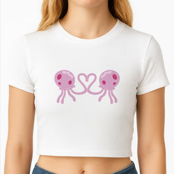 Love Heart Crop Top