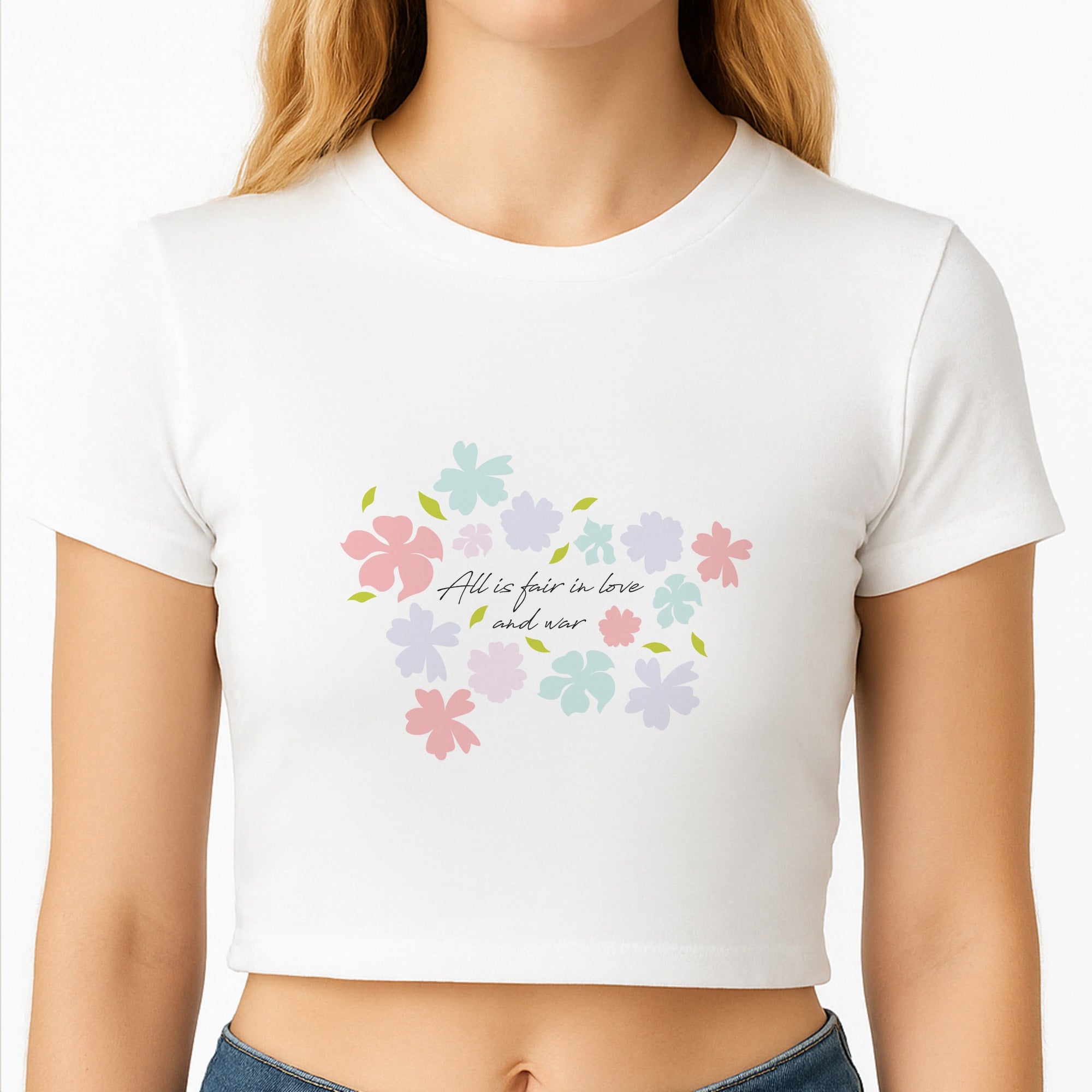 All Is Fair In Love And War Crop Top