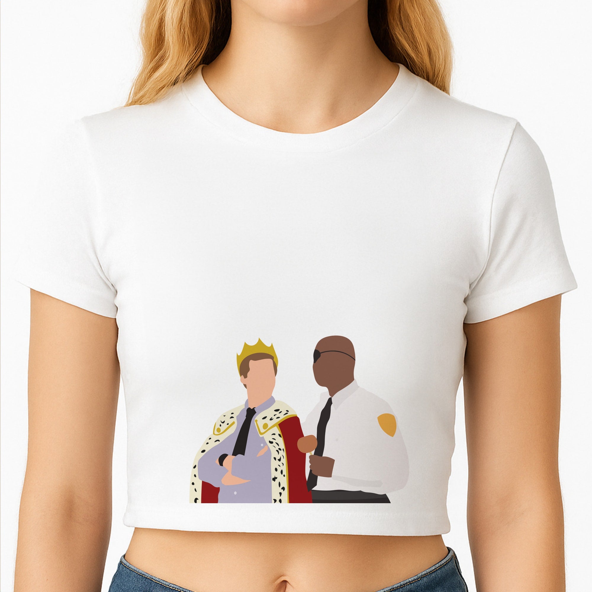Jake and Holt B99 - Halloween Specials Crop Top