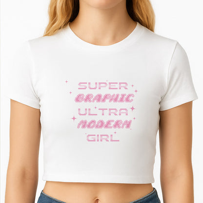 Super Graphic Ultra Modern Girl - Chappell Crop Top