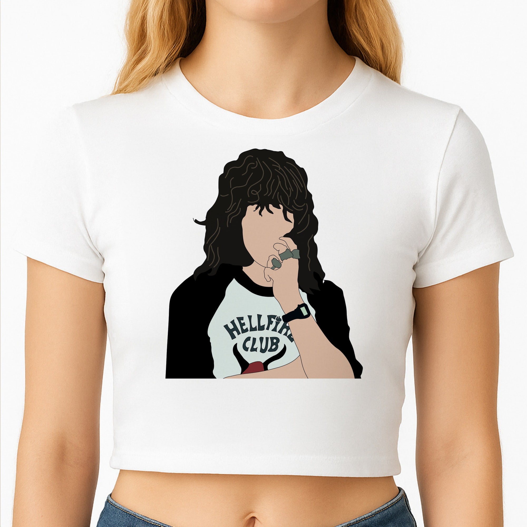 Eddie Munson Hellfire Crop Top