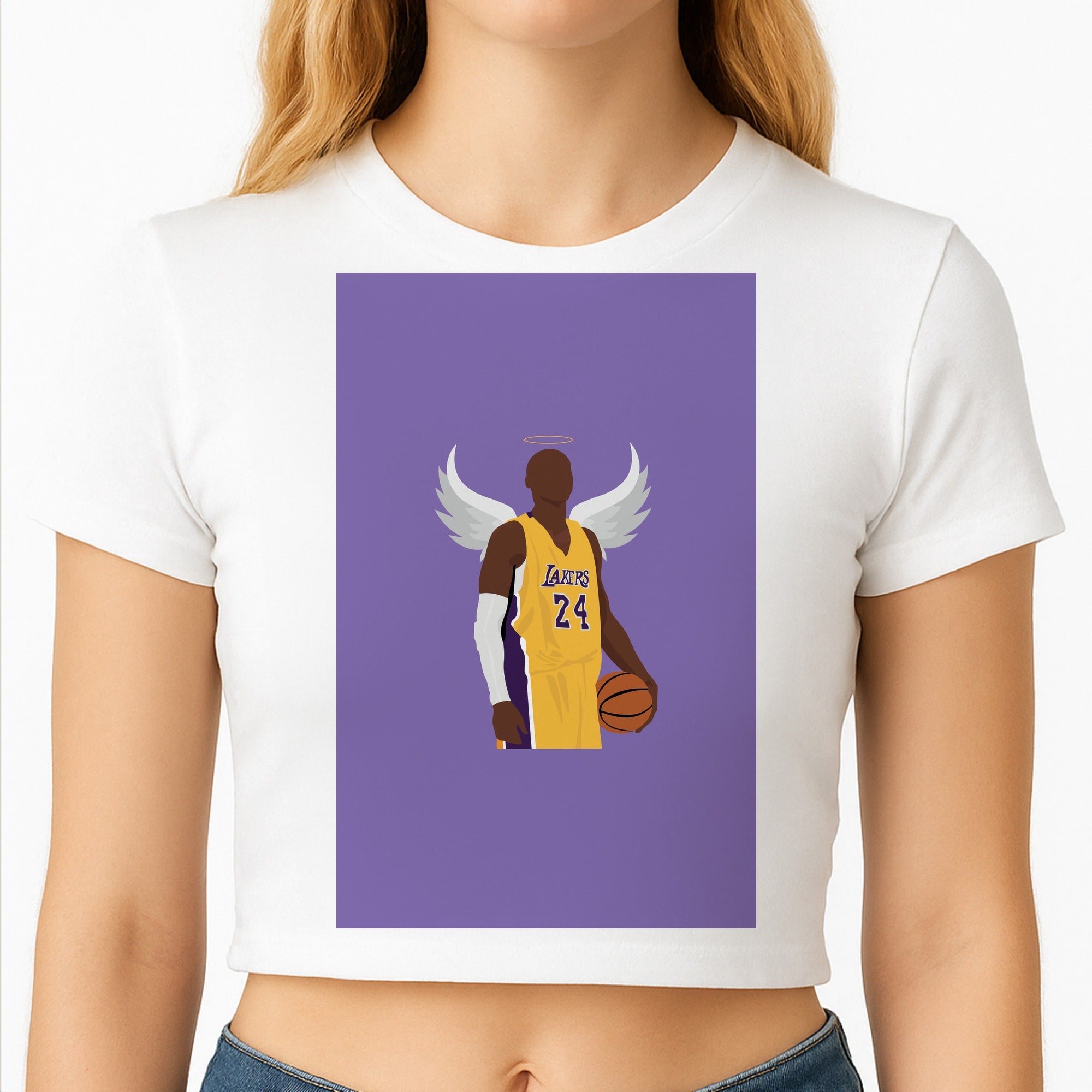 Kobe with wings - Basketball Crop Top