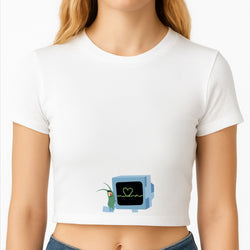 Plankton And Karen Crop Top