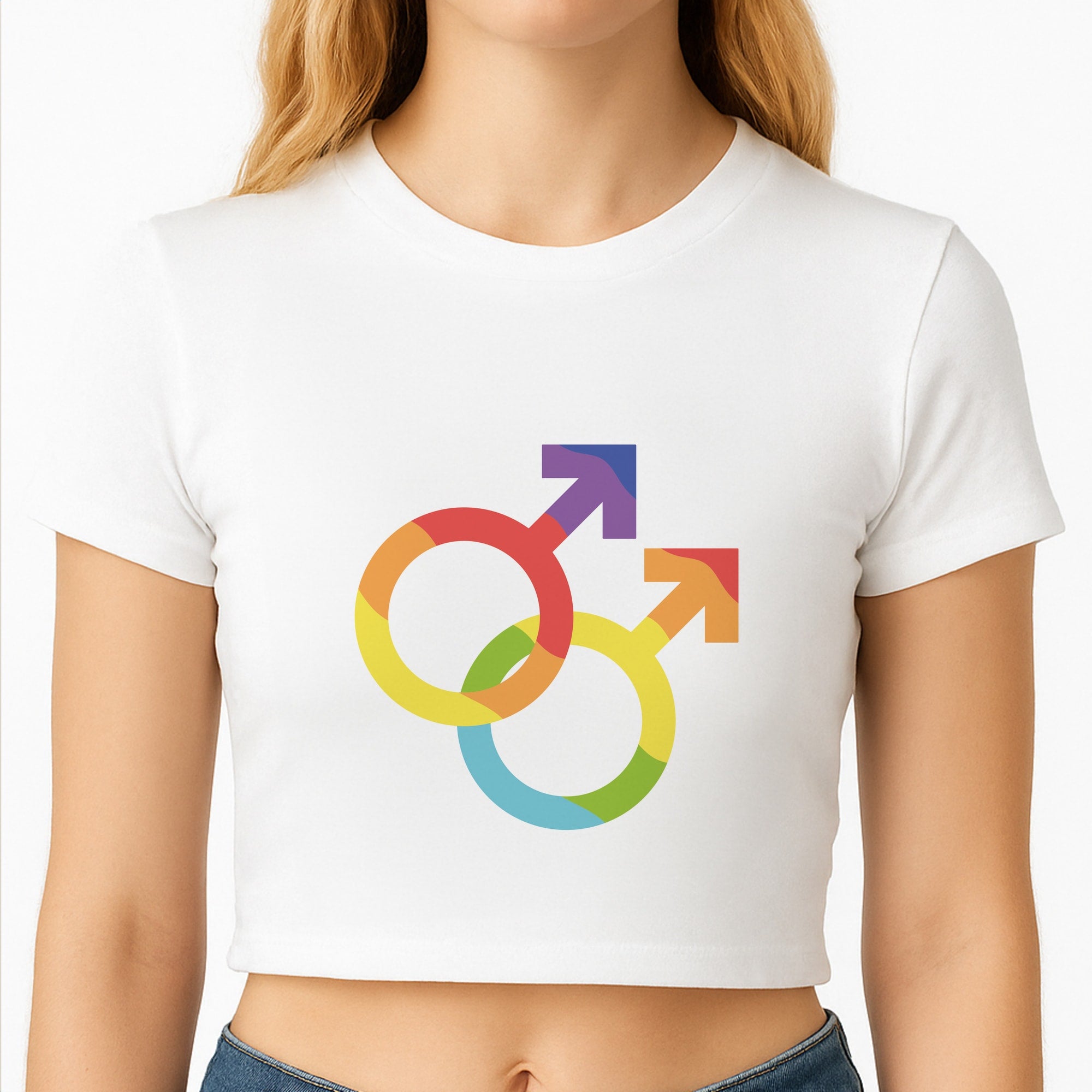 Gender Symbol Male - Pride Crop Top