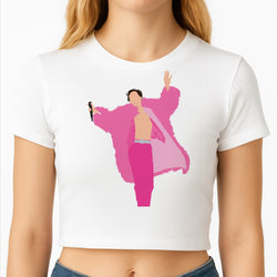 Harry Pink Coat  Crop top