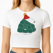 Puffer Coat Crop Top 2