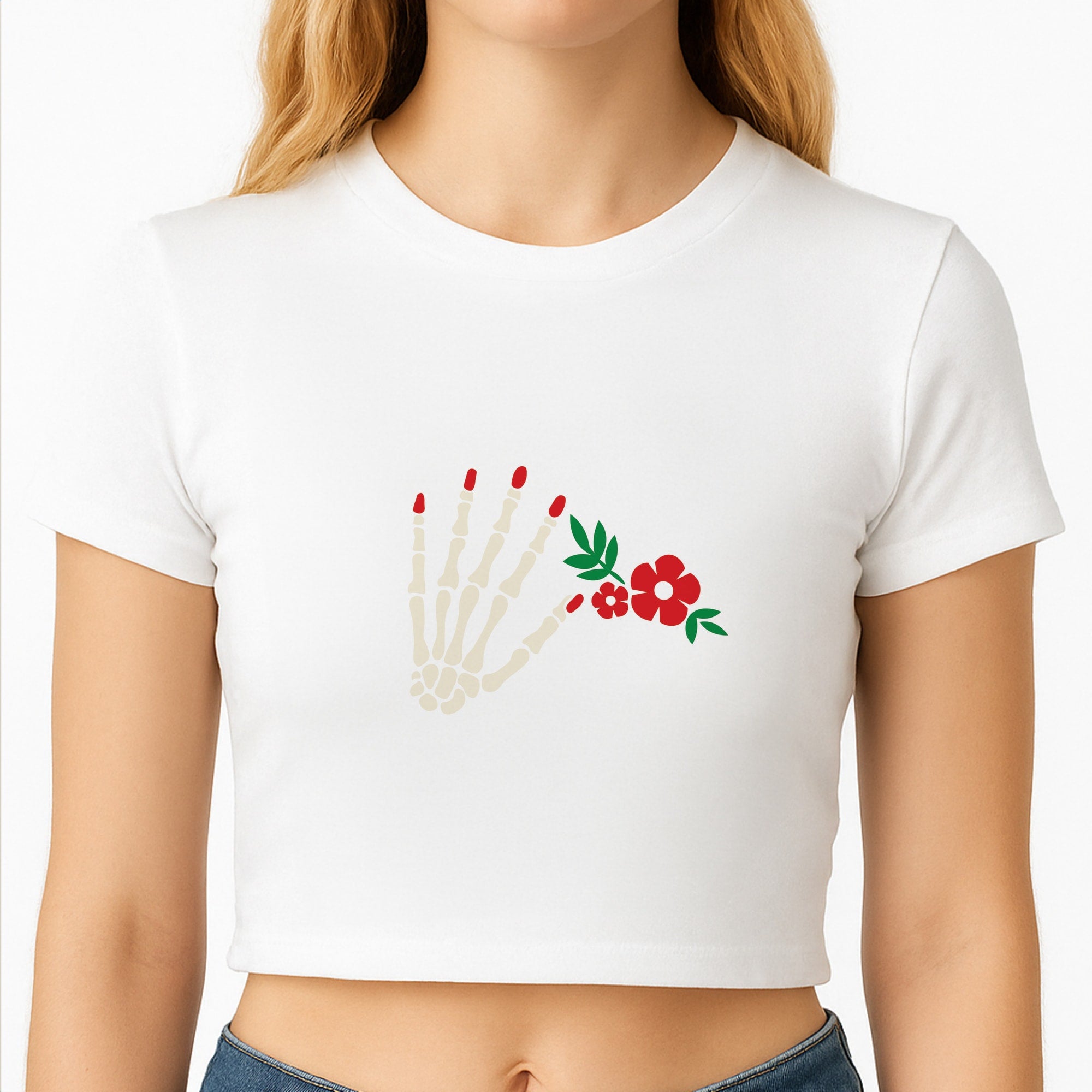Halloween Pattern 15 Crop Top