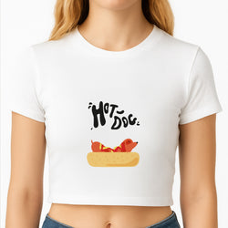 Hot Dog - Dachshunds Crop Top