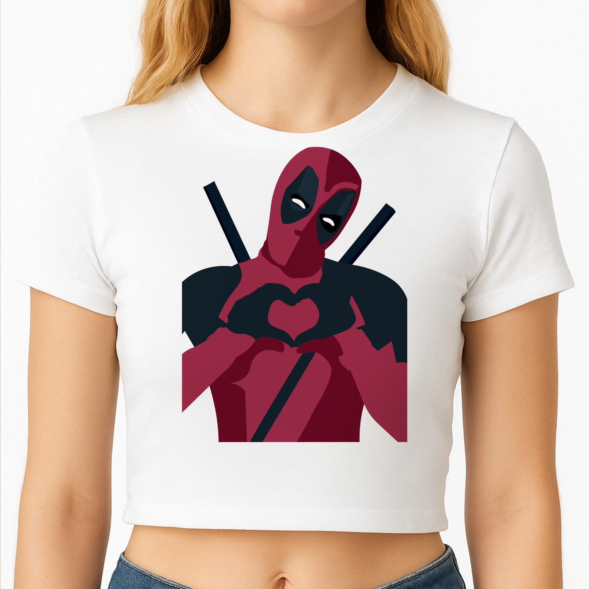 DP heart Crop Top