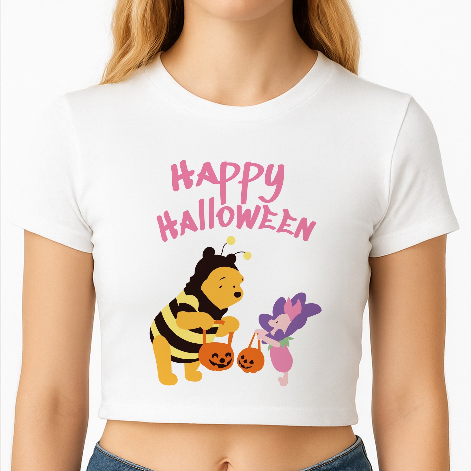 Winnie Halloween Crop Top