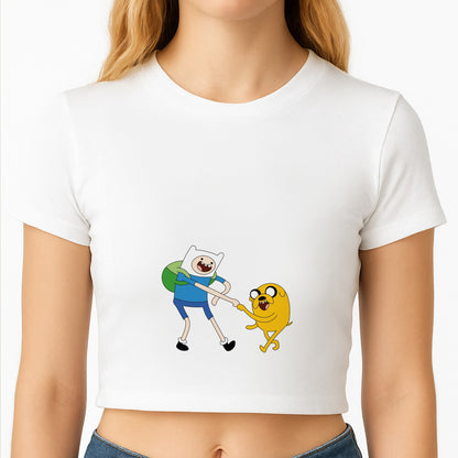 Jake The Dog And Finn The Human Crop Top