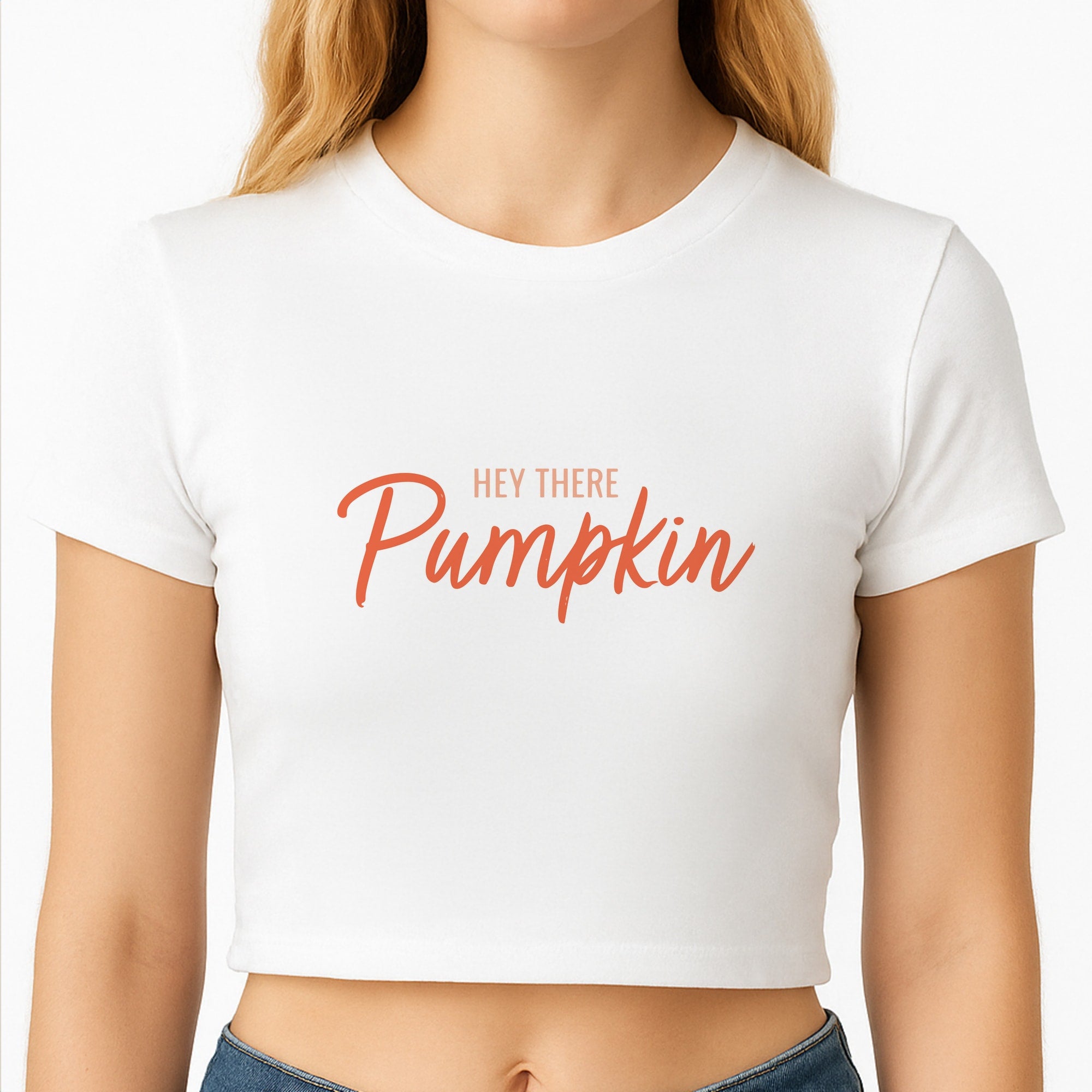 Hey There Pumpkin - Halloween Crop Top