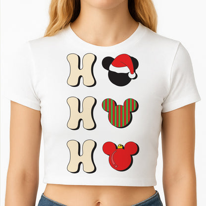 Ho Ho Ho Mickey Crop Top