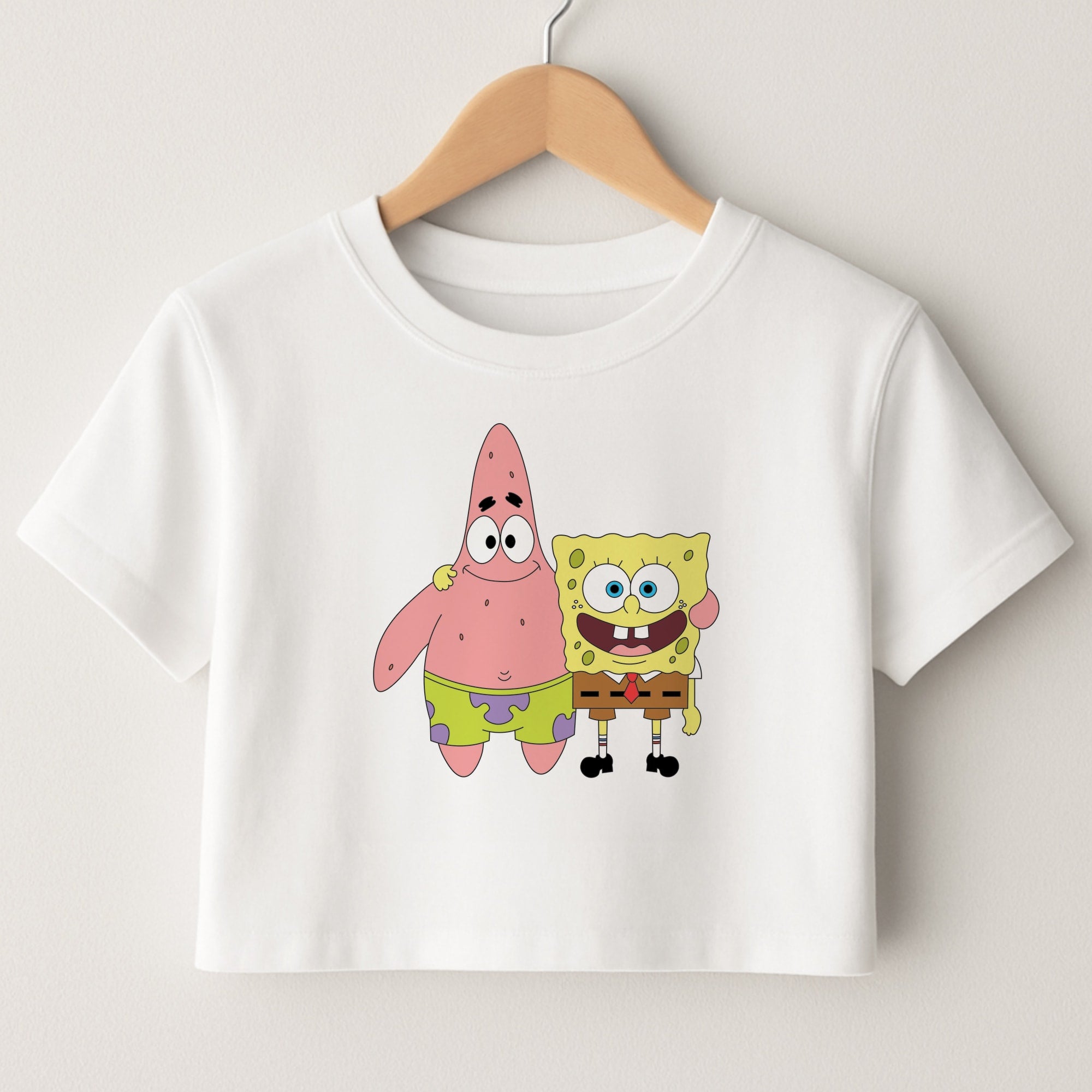 Patrick And Sponge Crop Top