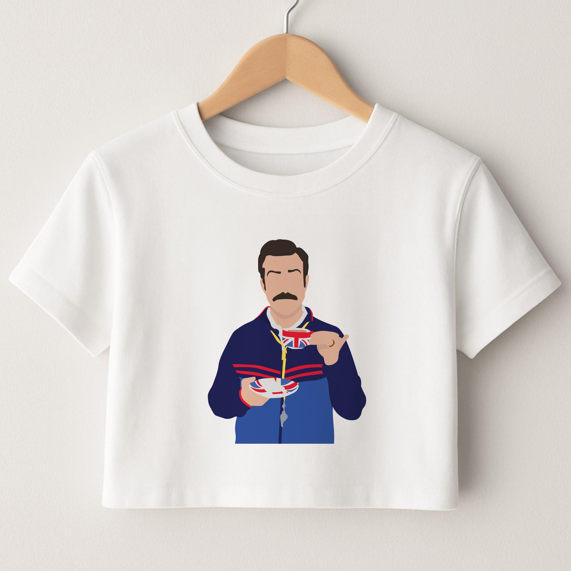 Ted Drinking Tea Crop Top