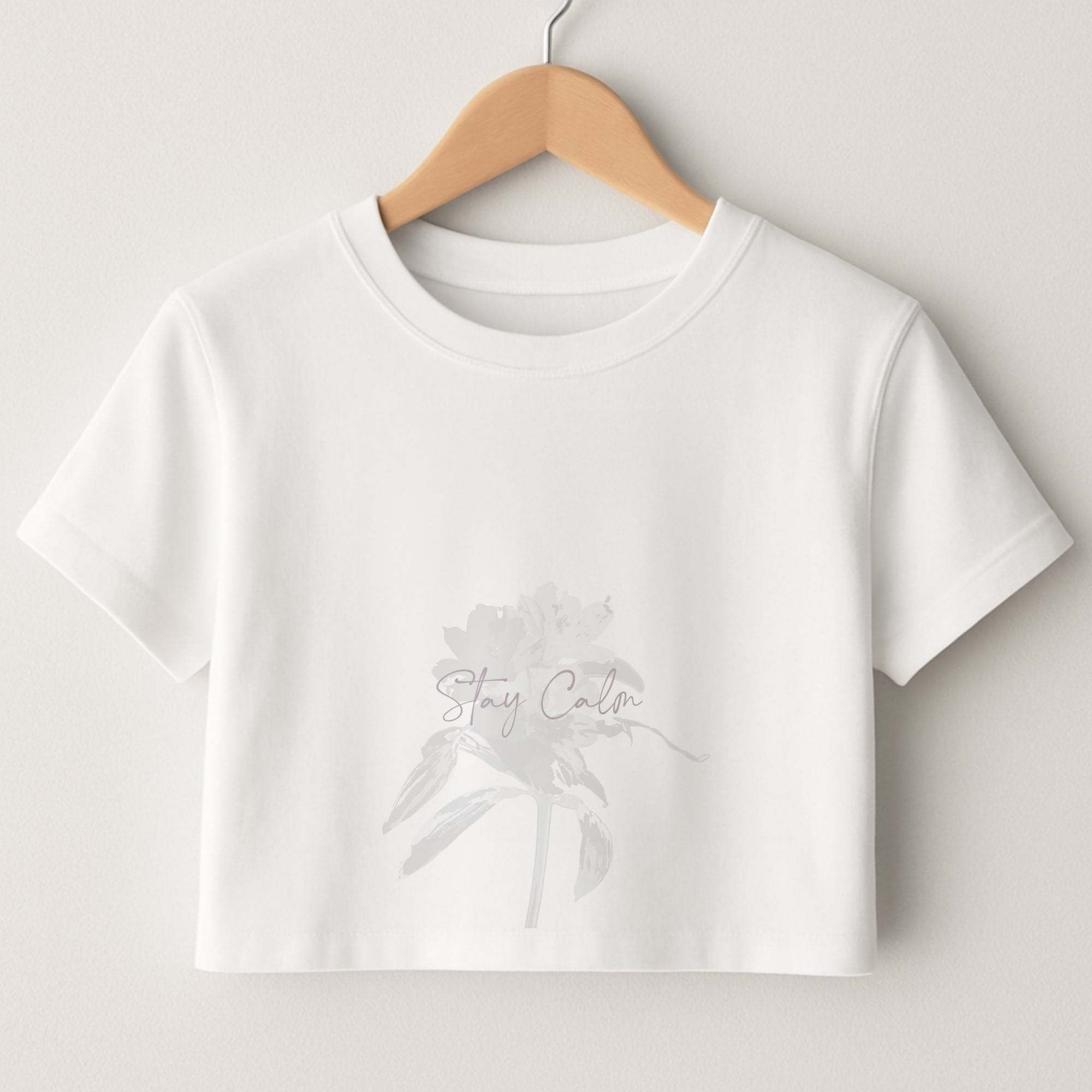 Mauve Stay Calm Crop Top