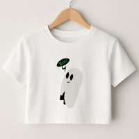 Halloween Pattern 2 Crop Top