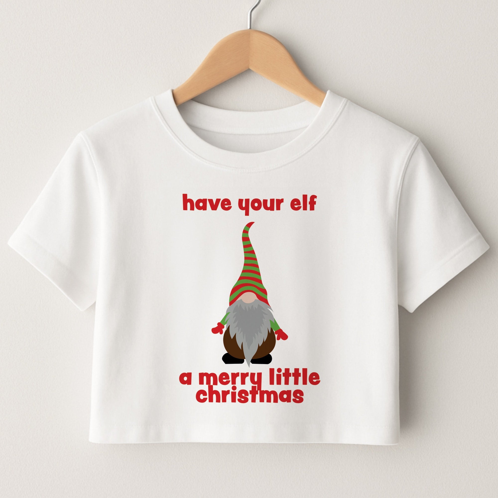 Have Your Elf A Merry Little Christmas Crop Top